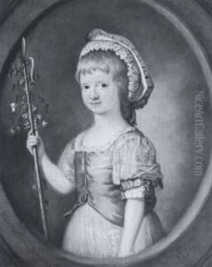 Portrait Of A Young Girl As A Shepherdess by Benjamin van der Gucht