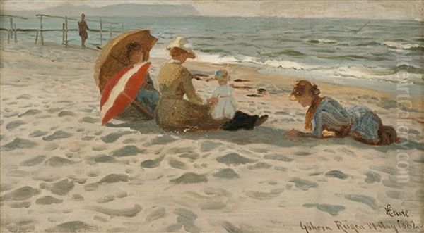 Badegjester Pa Stranden, Rugen - view 1
