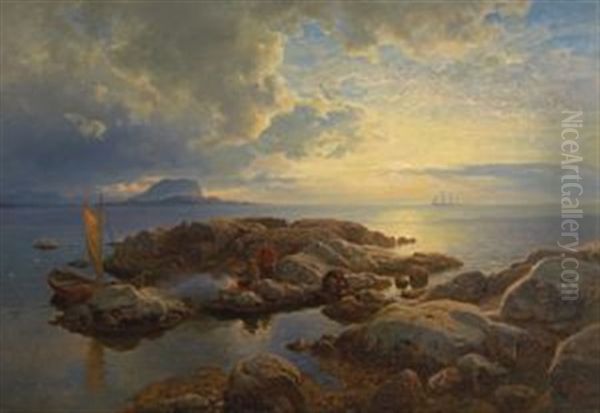 Soloppgang Ved Havet Kinn - view 1