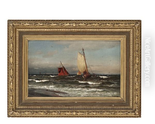 Pommerske Fiskere Som Legger Til Land - view 1