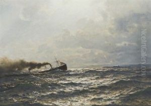 Moonlight Near Copenhagen by Hans Frederick Gude