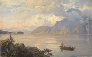 Malerische Ansicht Des Traunsees (study)