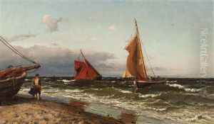 Vid Kusten by Hans Frederick Gude