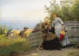 Ladies In The Sunshine by Hans Frederick Gude