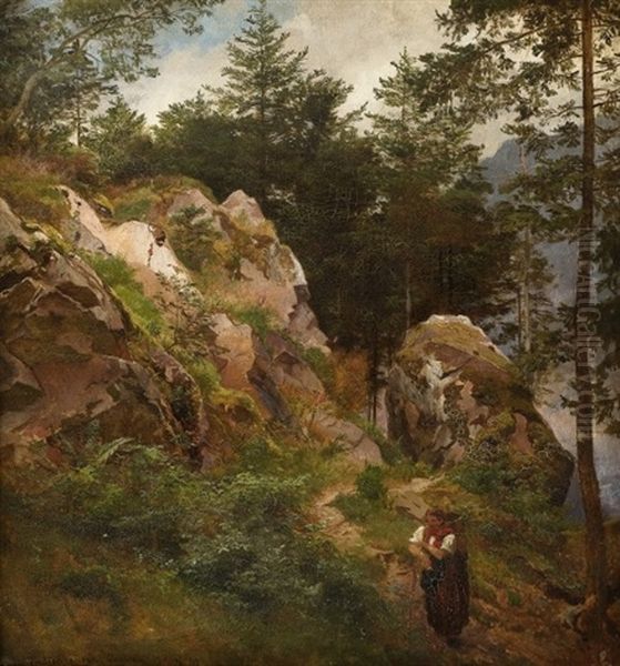 Path Through The Rocks - view 1