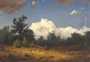 Landskapsstudie by Hans Frederick Gude