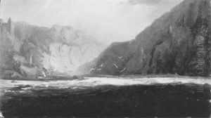 Norwegische Fjordlandschaft by Hans Frederick Gude