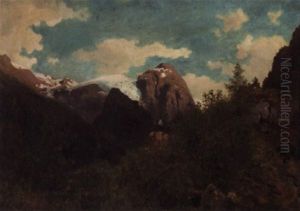 Suphellebreen, Fjaerland by Hans Frederick Gude