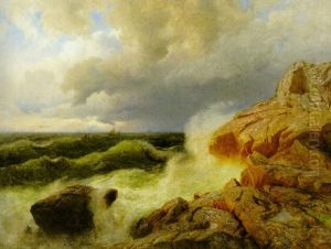 Norsk Kust by Hans Frederick Gude