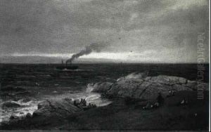 Kystparti by Hans Frederick Gude