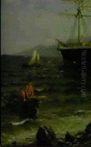 Norsk Havn by Hans Frederick Gude