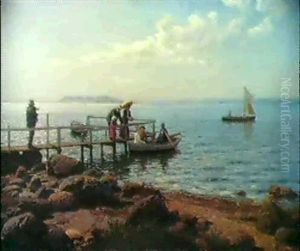 Sommertag Am Christianiafjord by Hans Frederick Gude