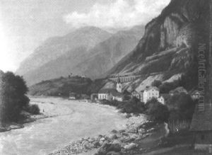Flusslandschaft In Den Alpen by Ada Guder