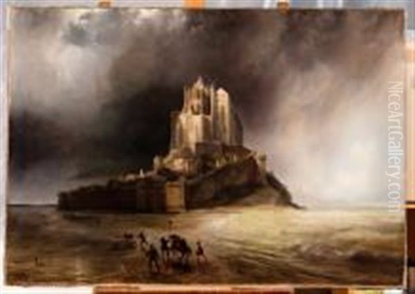 Le Mont-saint-michel Sous L'orage - view 1