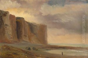 Kuste In Der Normandie by Theodore Gudin
