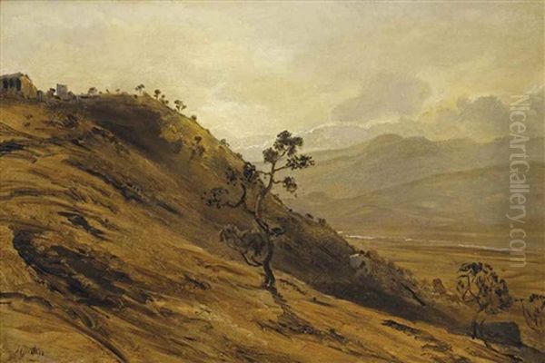 A Ruin In A Mountainous Landscape - view 1