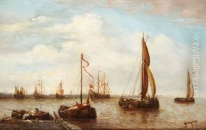 Scene Portuaire by Theodore Gudin