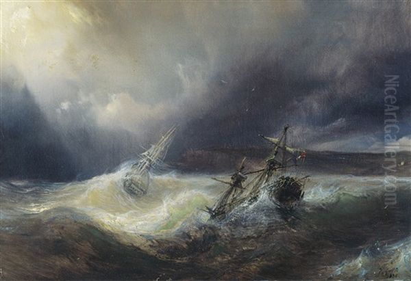 Bateaux Dans La Tempete - view 1