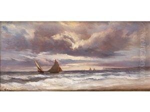 Boote Auf Sturmischer See by Theodore Gudin