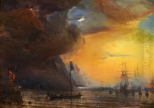 Die Franzosische Flotte Vor Norwegen by Theodore Gudin
