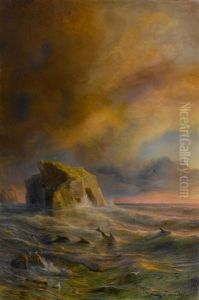 Abendliche Landschaft In Der Nordsee Abendliche Landschaft In Der Nordsee
