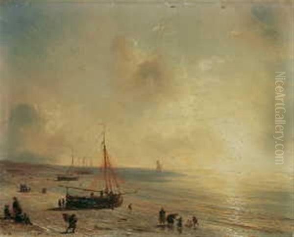 Fischerboote Am Strand Bei Den Haag - view 1