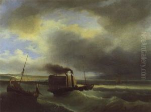 Vapeur Quittant Le Port
