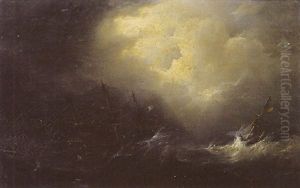 Scene De Naufrage by Theodore Gudin