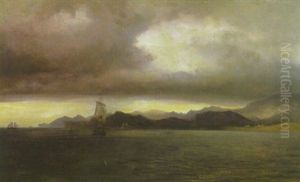 Segelboote Bei Abendstimmung Vor Der Kuste Segelboote Bei Abendstimmung Vor Der Kuste