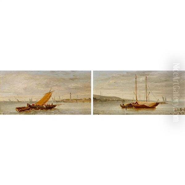 Segelboote In Ufernahe. Gegenstucke - view 1