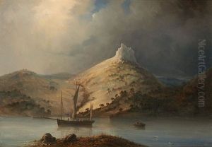 Lever De Lune Sur Le Voilier