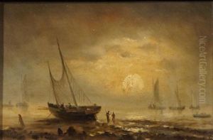 Boat At The Beach by Henriette Gudin