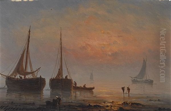 Segelboote Im Abendlicht - view 1