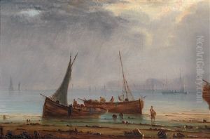 Fischerboote Vor Der Steilkuste
