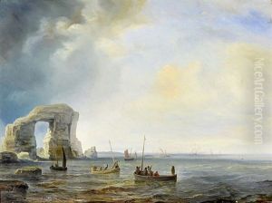 Barques Au Bord Des Falaises