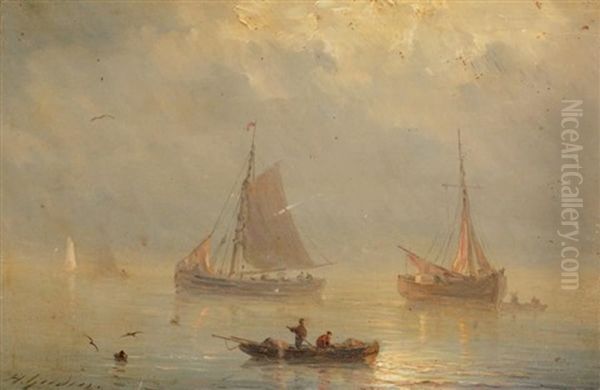 Pecheurs Au Crepuscule - view 1