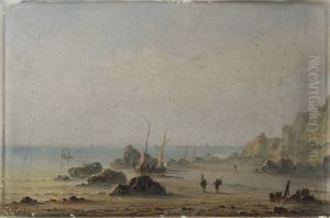 Plage A Maree Basse by Henriette Gudin