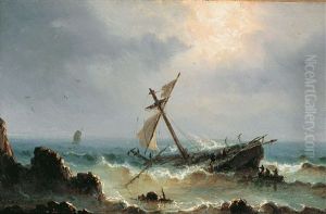 Aufkommender Sturm (+ Abklingender Sturm; 2 Works) by Henriette Gudin
