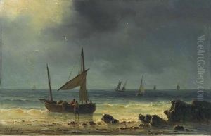 Abendstimmung Am Strand by Henriette Gudin