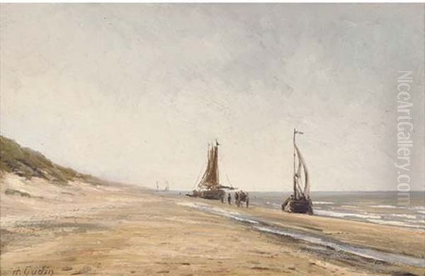 Fishing Boats At Low Tide - view 1