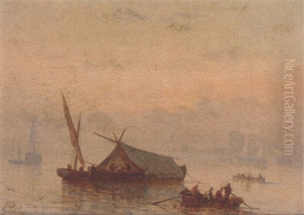 Fishing Vessels In A Calm, Early Morning - view 1