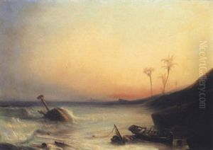 Naufrage Pres Du Rivage En Afrique Du Nord