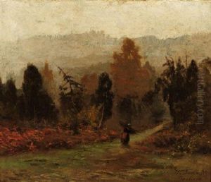 Holzsammlerin Im Wald Von Barbizon Holzsammlerin Im Wald Von Barbizon