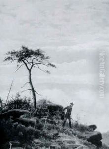 The Mountain Top - Confederate Infantry Platoon Readying For And Attack (lookout Mountain?)