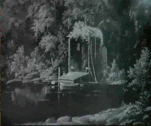 Boathouse, South Lake, Catskill Mountains - view 1