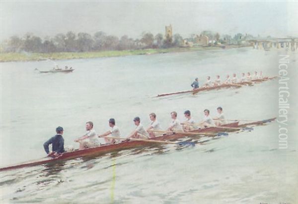 The Start Of The Boat Race, Putney - view 1