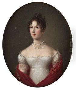 Bildnis Furstin Franziska Von Palm-grundelfingen (geb. De Solignac) by Bernhard von Guerard