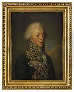 Portratt Forestallande Friherre Joseph Von Leithner Och Hans Maka Louise (pair) by Bernhard von Guerard