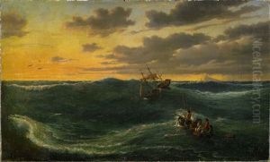 Shipwreck At The Australian Coast by Eugen von Guerard