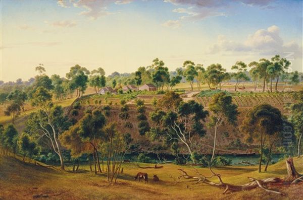 The Farm Of Mr Perry On The Yarra - view 1